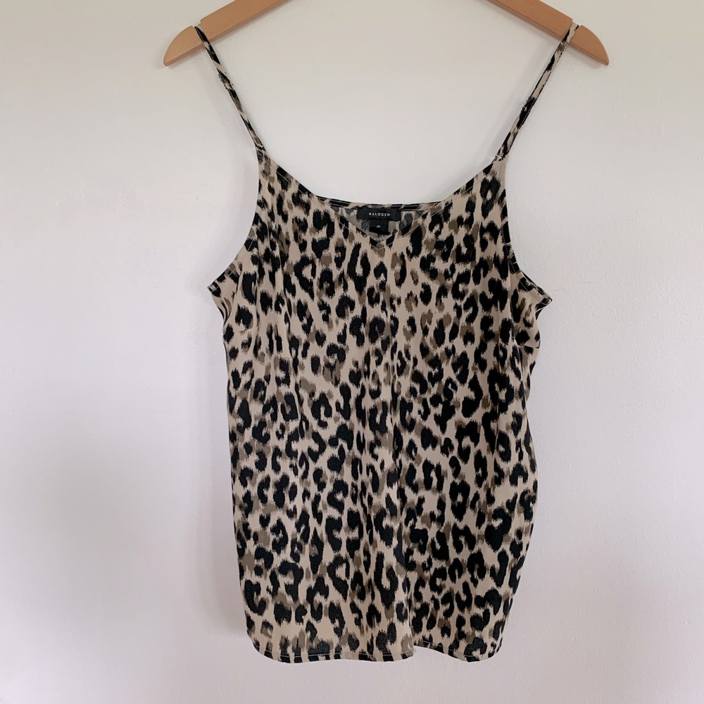Halogen (Nordstrom) Cheetah/Leopard Print Tank Top